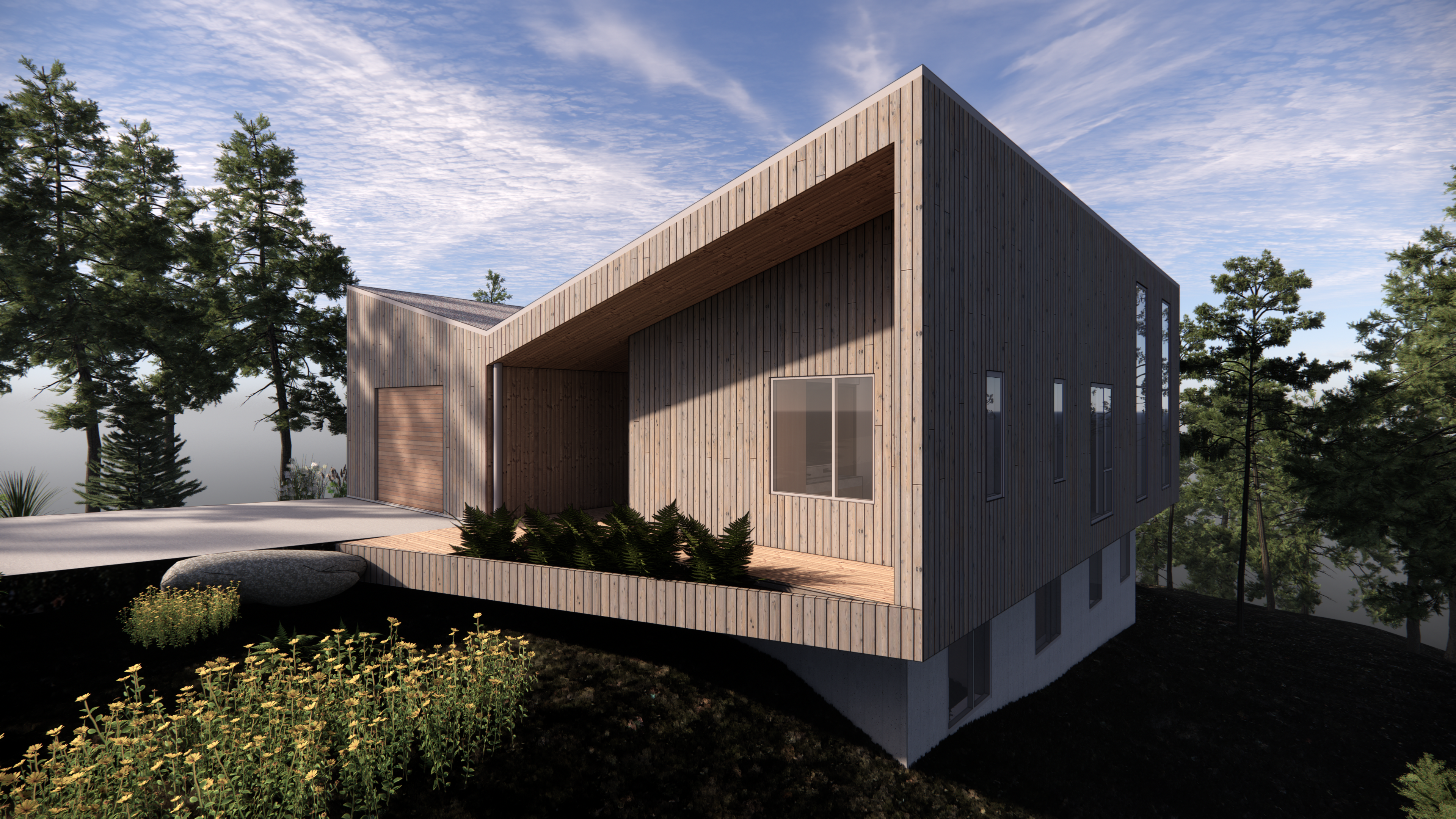Modélisation 3D d'un projet architectural