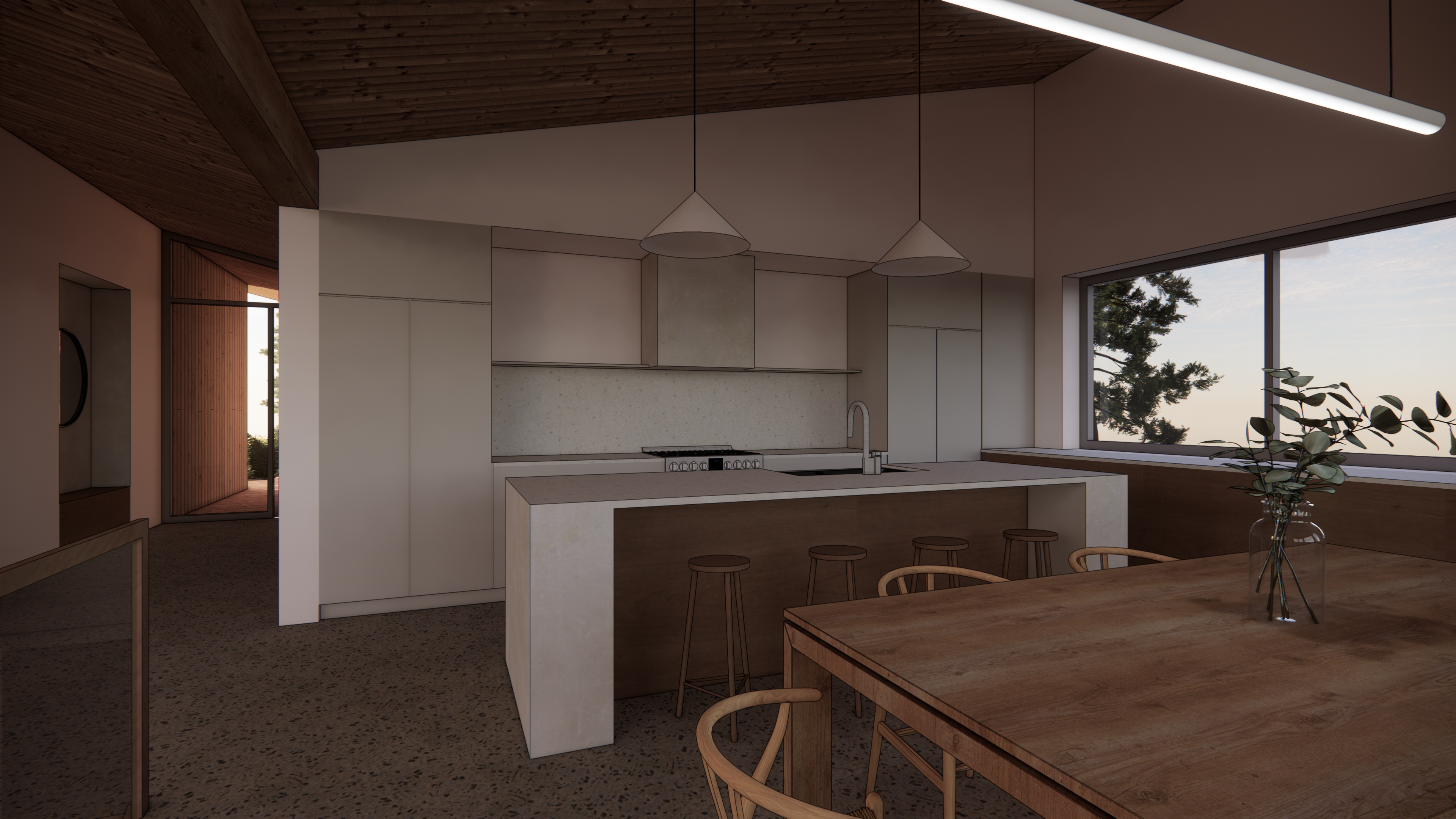 Modélisation 3D d'un projet architectural